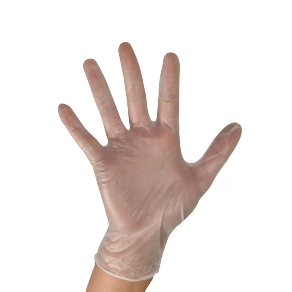 TouchFlex Premium Clear Vinyl Gloves